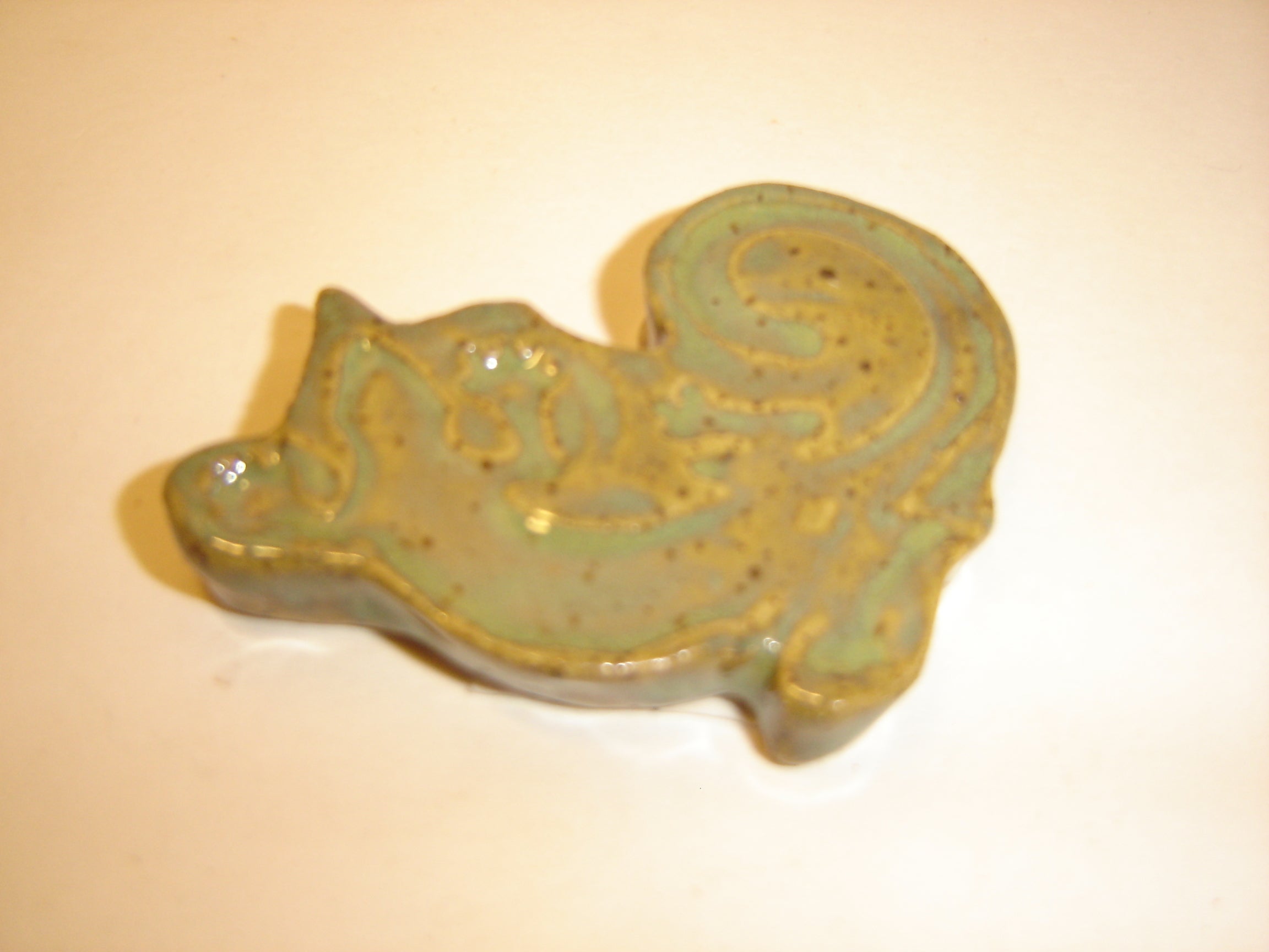 Small green lizard BCS Ceramics