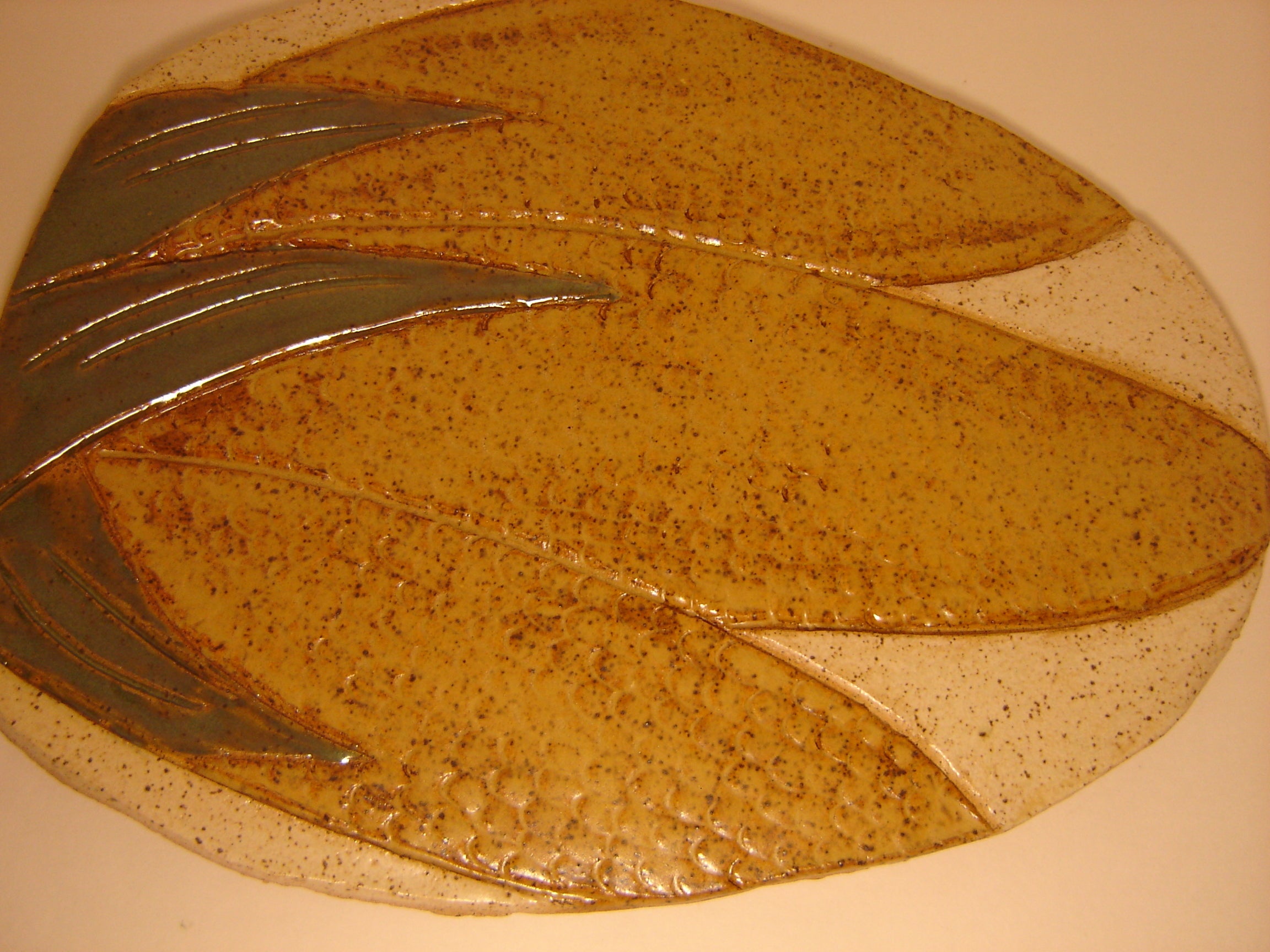 Flat oval Corn serving tray BCS Ceramics